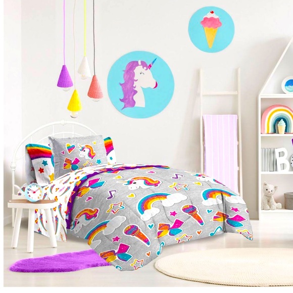 Nickelodeon Bedding Jojo Siwa Rainbow Sparkle Queen Comforter Set Poshmark